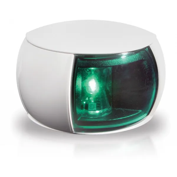 Hella NaviLED 2nm, styrbord lanterne med hvitt hus