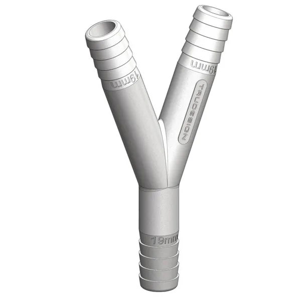 Trudesign Y-stykke i kompositt (19/19/19mm)