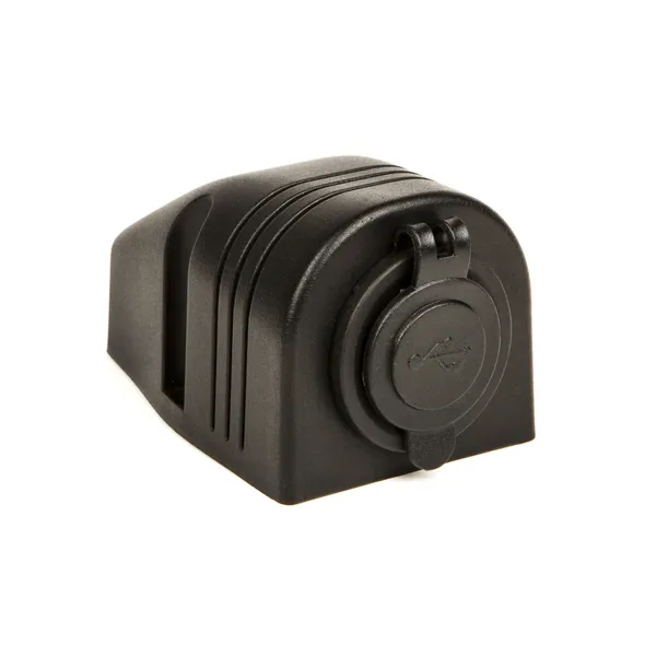 Utenpåliggende dobbelt 12/24V USB-uttak