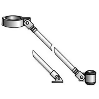 Båtsystem støttestag for radarmast 1,5m med dekkfeste