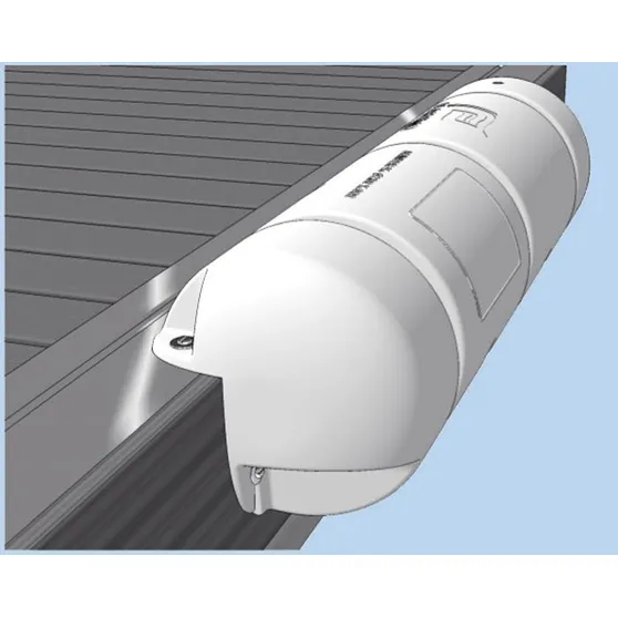 Plastimo bryggefender hvit, 3/4-profil, 25x90cm