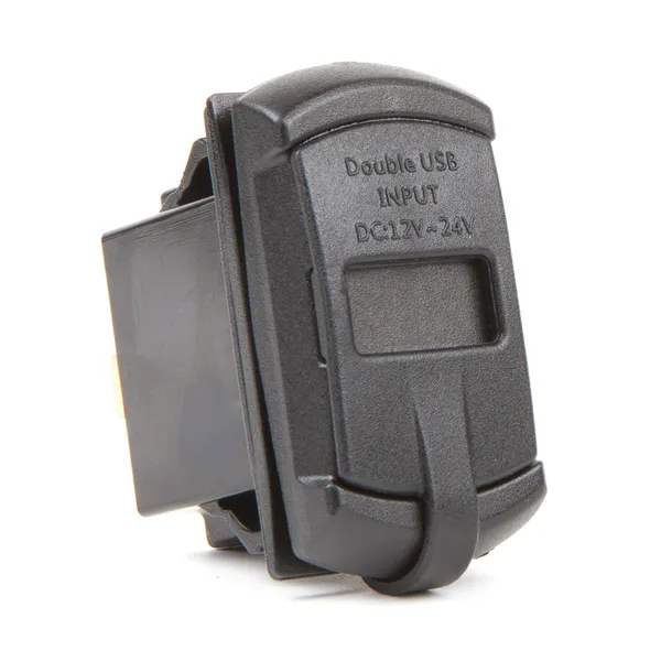 Osculati voltmeter og dobbelt USB-strømuttak 2x2,1A