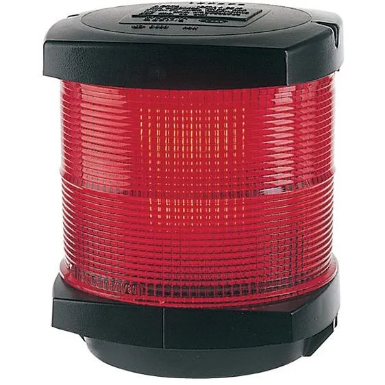 Hella modell 2984 rundtlysende rød lanterne med sort hus