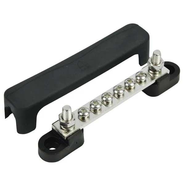 BEP Koblingsskinne med deksel 2 inn, 6 ut