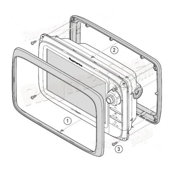 Raymarine innfellingssett for c12x og e12x