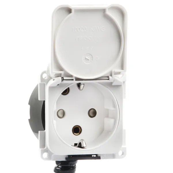 DEFA Plugin innfelt, enkelt vegguttak