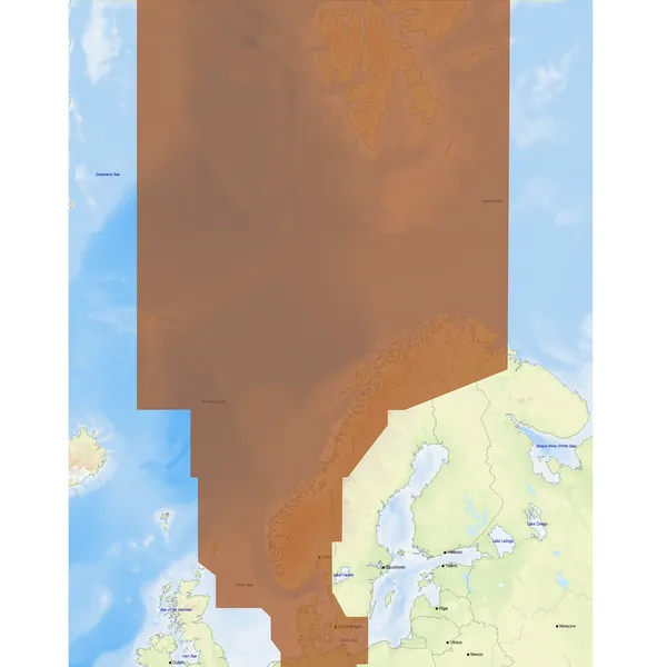 C-map MAX-N+ MSD EN-Y300 - kartbrikke med Danmark, Vest-Sverige og Norge