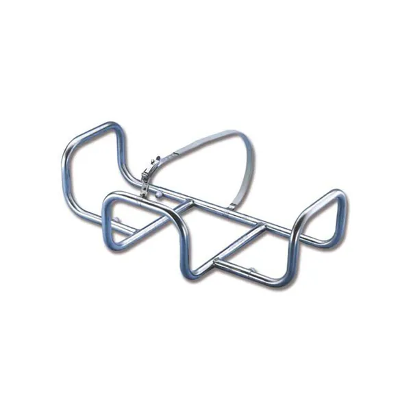 Rustfri Flåtekrybbe med plastfester for dekk/pushpit