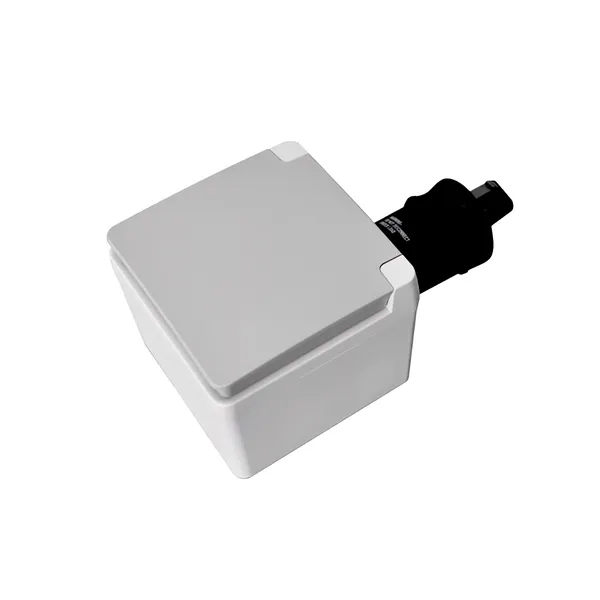 Ratio landstrøm enkel veggkontakt utenpåliggende Schuko IP55