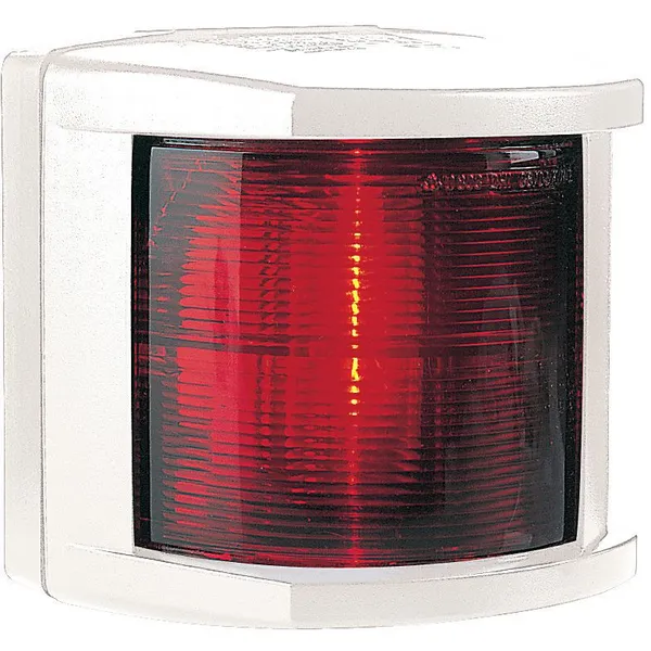 Hella modell 2984 babord (rød) lanterne med hvitt hus