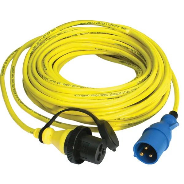 Ratio landstrømskabel 3x2,5mm², 15 meter, CEE til MP16