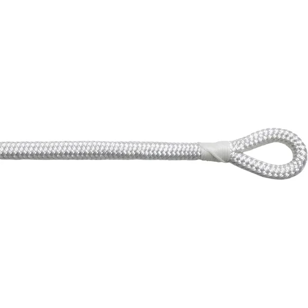 Fenderline 8mm 2m hvit flettet 2pk