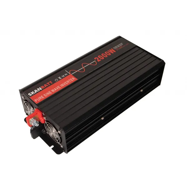 WPSW-R 2000W ren sinus-inverter m/trådløs fjernkontroll - 12Volt 
