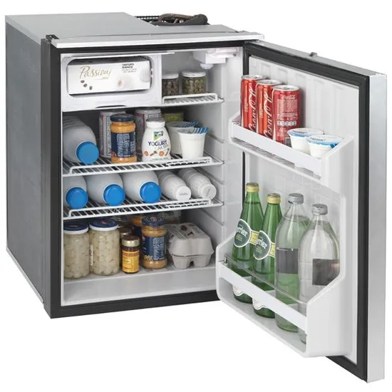 Isotherm Cruise Elegance 85L kjøleskap med sølvfarget front (12/24V)