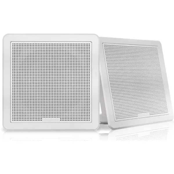 Fusion FM-F65SW høyttalere 6.5" flushmount, firkantet og hvite.