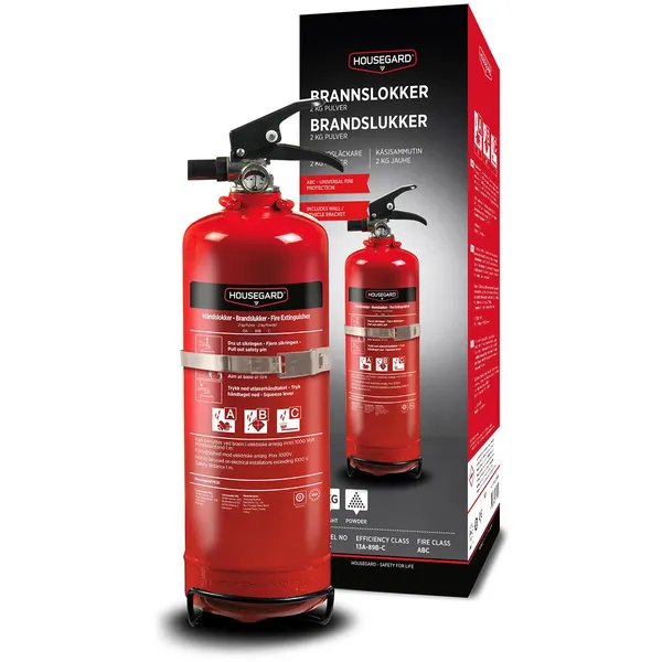 Housegard ABC brannslukker 2kg pulver