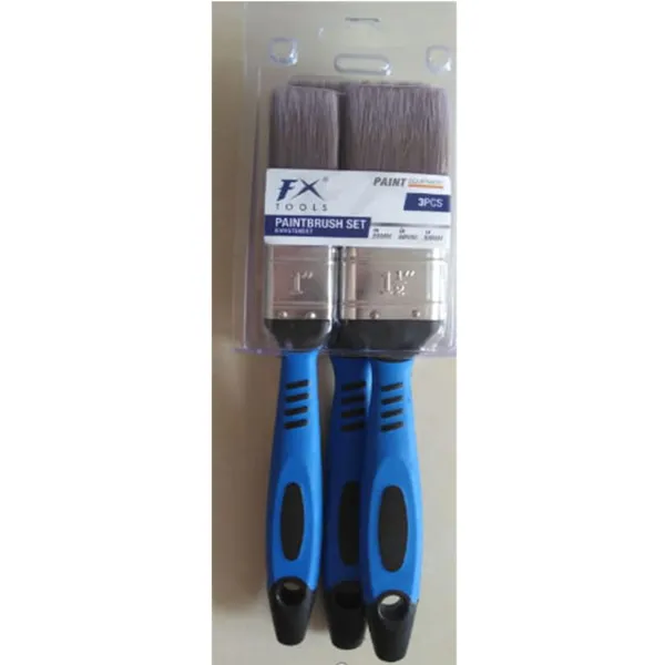 Penselsett 3 stk 25, 38 og 50mm kunsthår