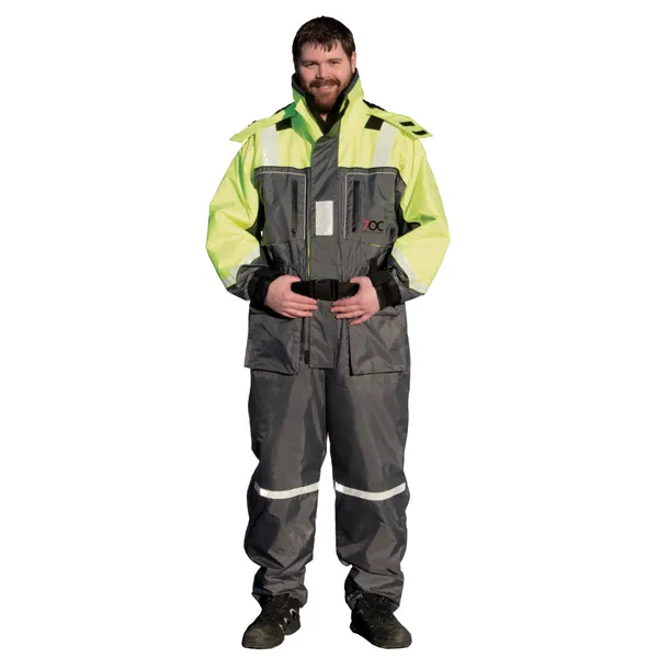 7OC flytedress gul/grå