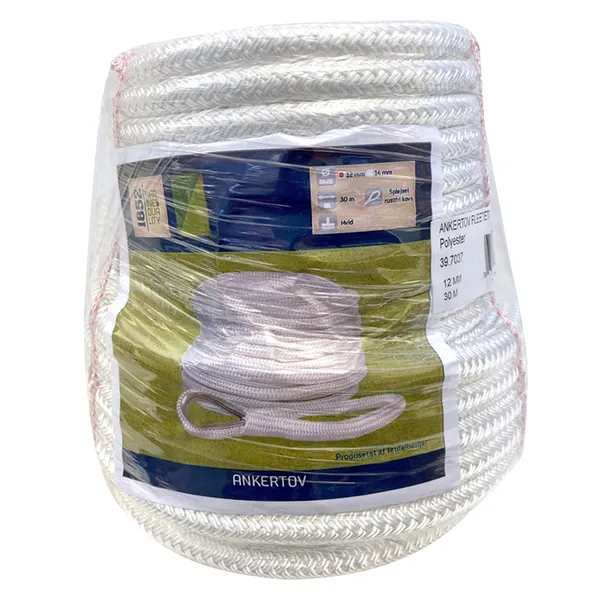 1852 12mm ankertau med bly 30 meter (kveil)