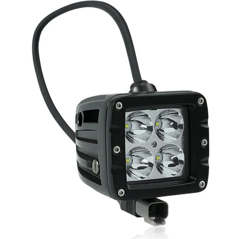 Dekkslyskaster LED 10cm 20W Sort 12 / 24 Volt