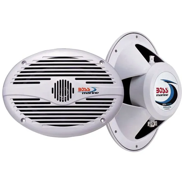 Boss MR690 6x9" Marine høyttalere 350W Hvit
