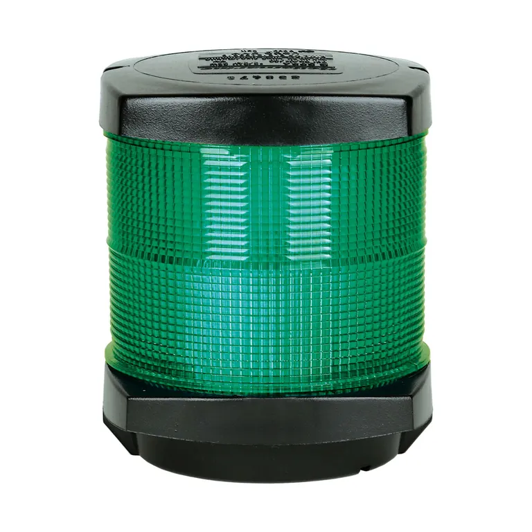 Hella 2984 rundtlysende grønn lanterne med sort hus