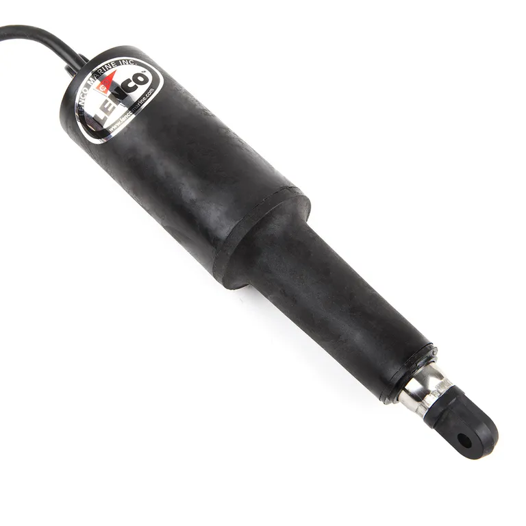 Lenco 101 standard sylinder for trimplan, 12V, stroke 2 ¼”, lengde 12 1/2", bolt 5/16”