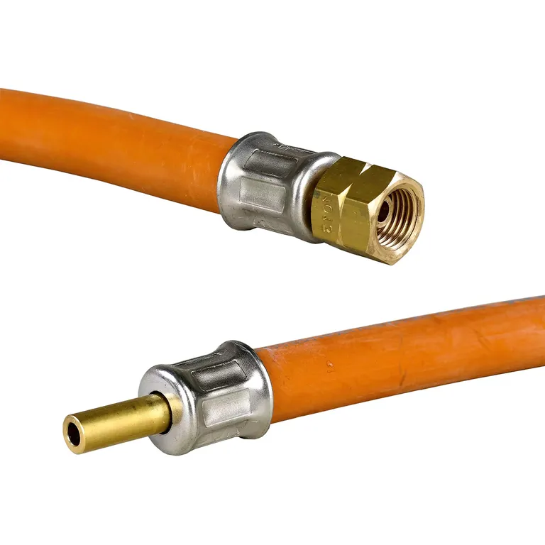 Gasslanger med klemte koblinger