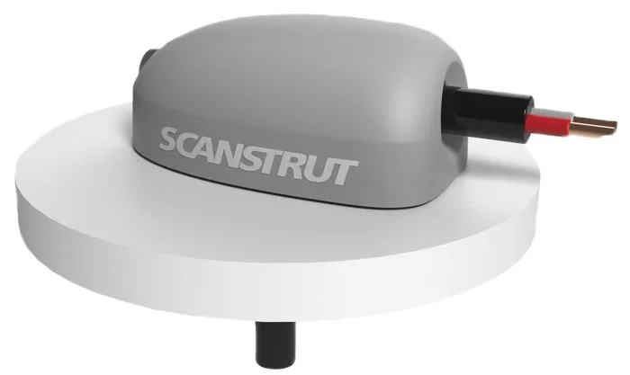 Scanstrut vinklet kabelgjennomføring i plast 2-6mm. Kun ledning