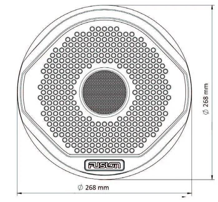 FUSION MS-SW10 Subwoofer
