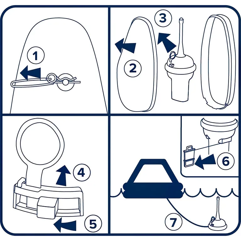 Jotron Tron 60AIS Float-Free EPIRB nødpeilesender med GPS og AIS, friflyt-brakett