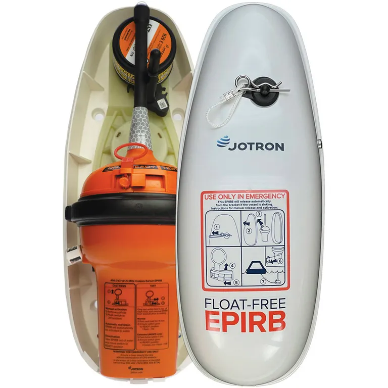 Jotron Tron 60GPS EPIRB nødpeilesender med GPS, float-free brakett