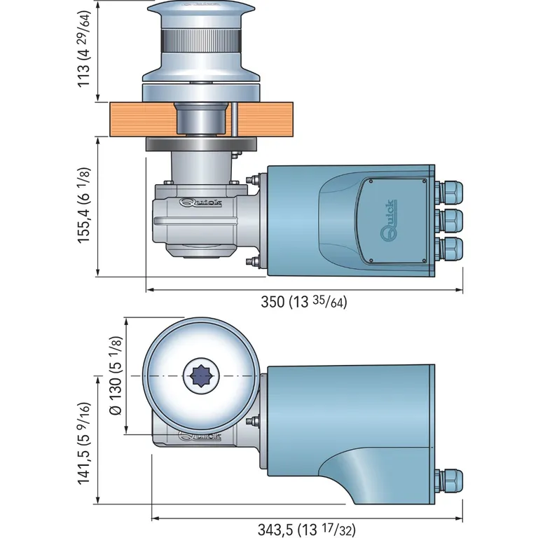 Quick Tumbler TB3 1000W/12v trommel