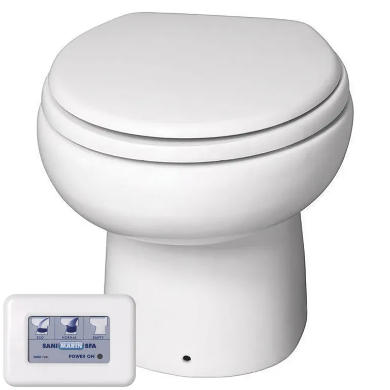Sanimarin SN31 elektrisk toalett, 12V med ECO-spyling og elektronisk panel