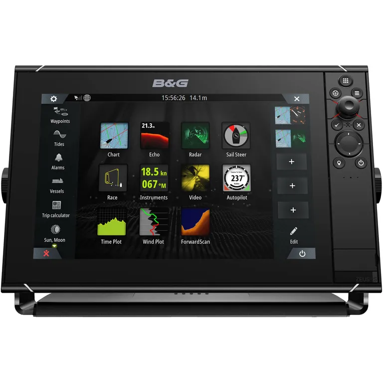 B&G Zeus3S 12 kartplotter m/seilfunksjoner og ekkolodd