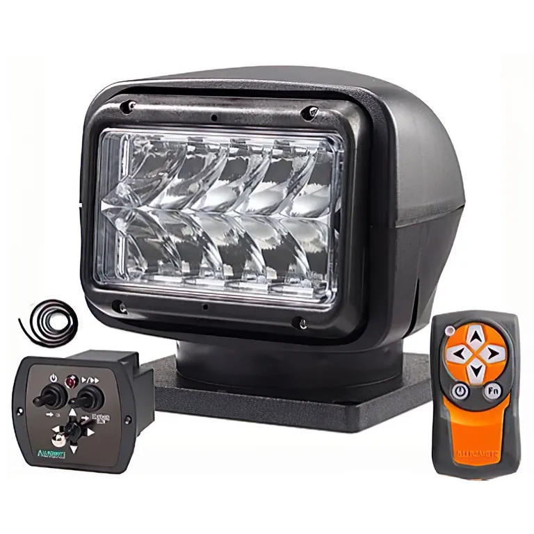 Allremote lyskaster 220 LED 12V svart med fjernkontroll og betjening