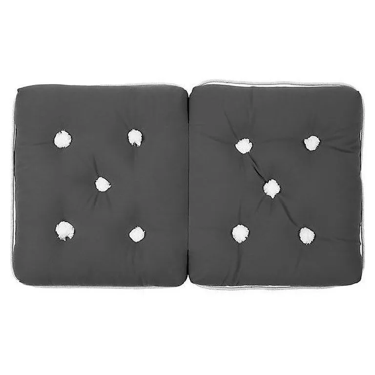 Båtpute Kapok, dobbel (grå)