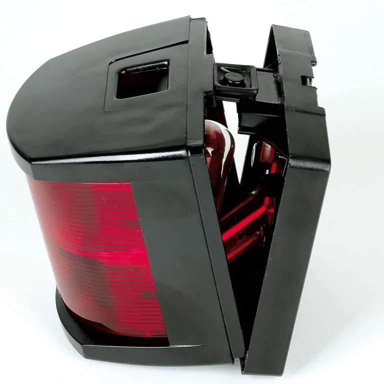 Hella modell 2984 babord (rød) lanterne med sort hus