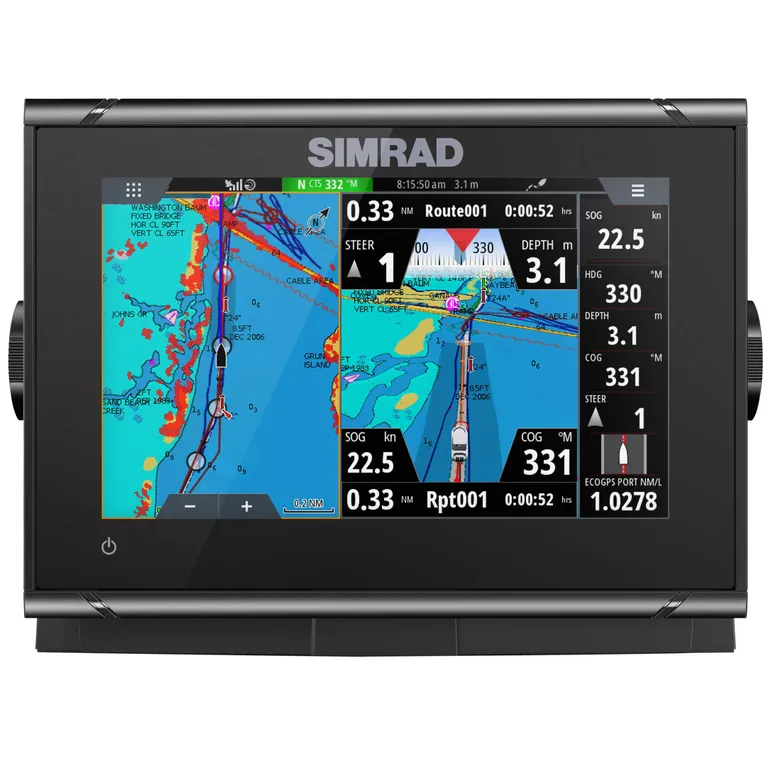 Simrad GO7 XSR kartplotter med ekkolodd (inkl. Active Imaging-giver)