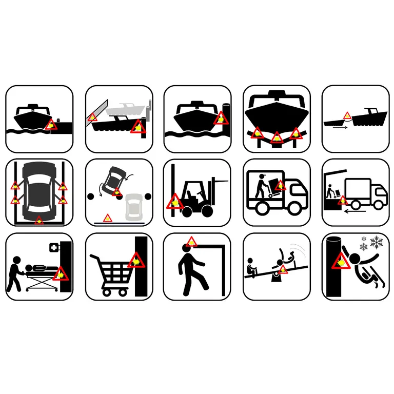 Parma universal bryggefender 400cm koksgrå