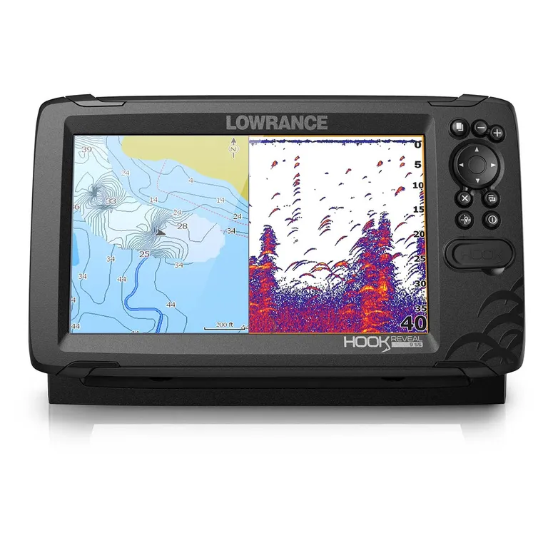 Lowrance HOOK Reveal 9" kartplotter med ekkolodd inkl. giver