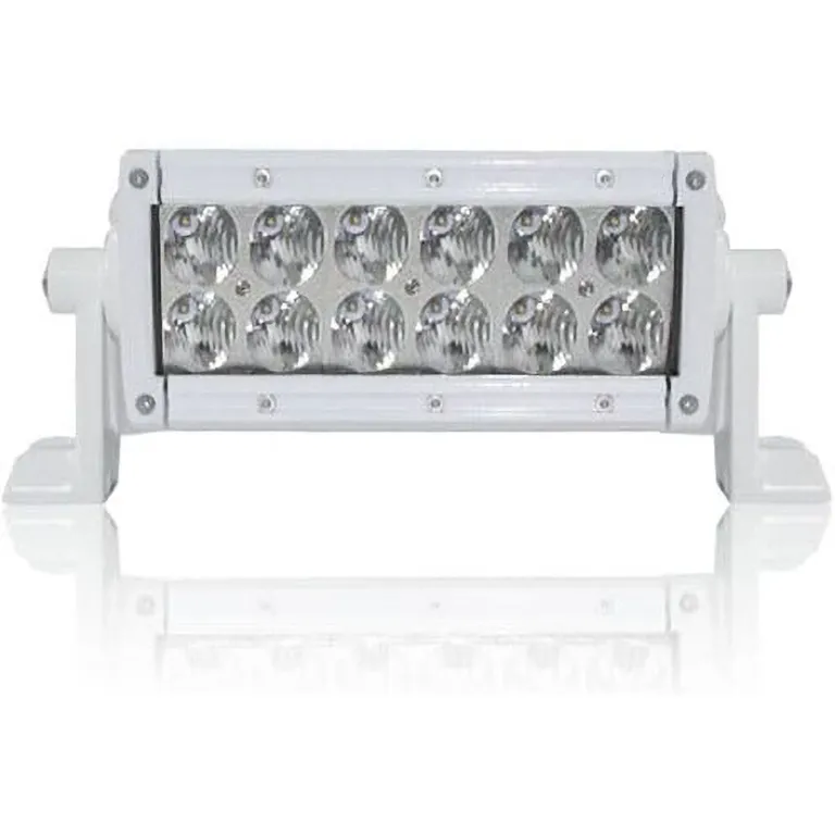  Dekkslyskaster LED 15cm 60W Hvit 12 / 24 Volt