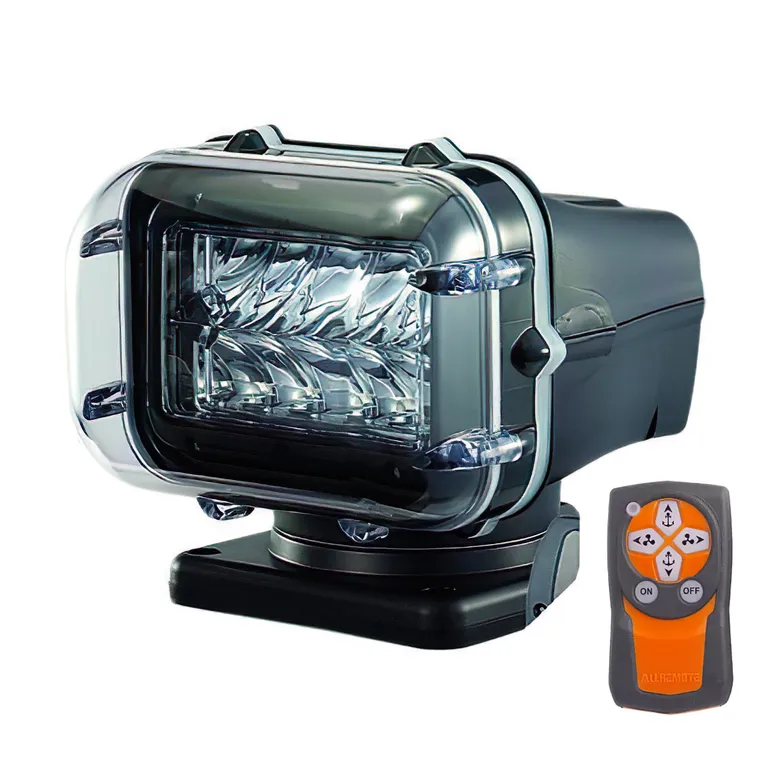 Allremote lyskaster 970SL LED 12/24V svart med fjernkontroll