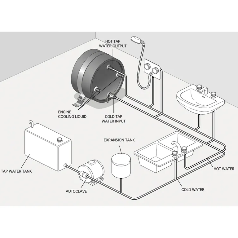 Quick Sigmar Ardinox varmtvannstank 10L