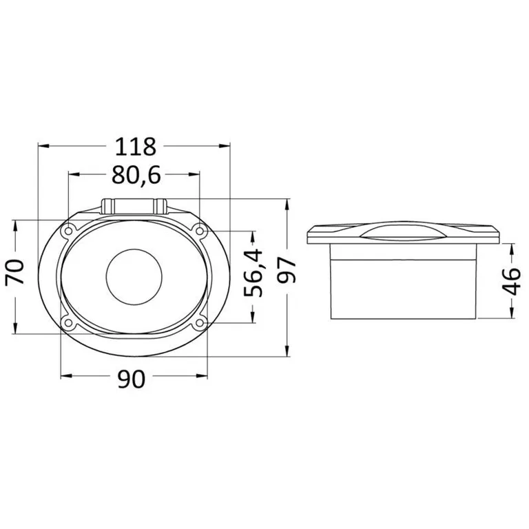 Osculati Elissa blandebatteri i syrefast stål