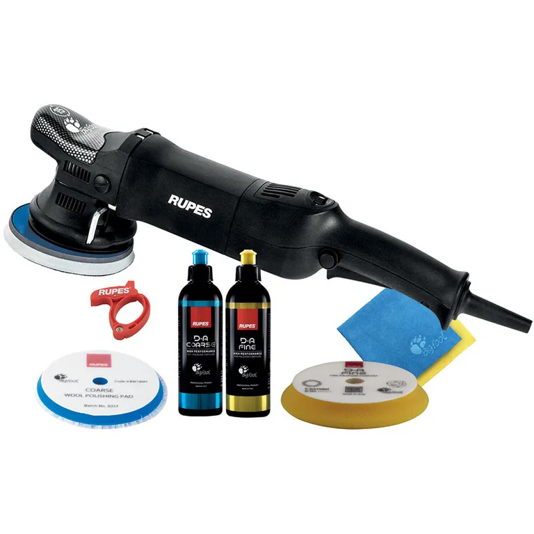 Rupes Bigfoot LHR15 ES poleringsmaskin med startsett