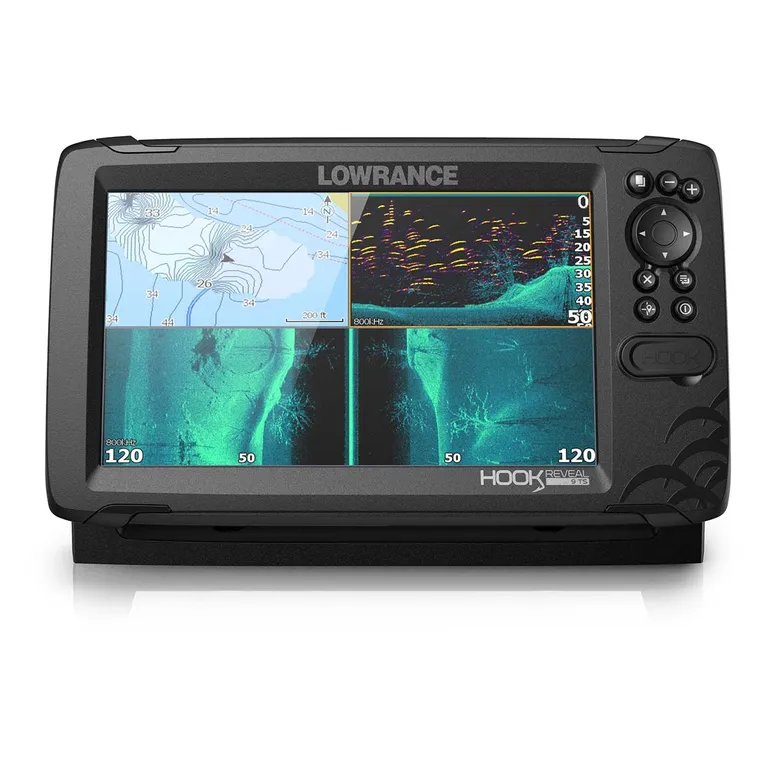 Lowrance HOOK Reveal 9" kartplotter med ekkolodd inkl. giver