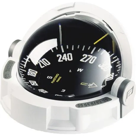Plastimo kompass Olympic 135 (hvit) med svart kompassrose