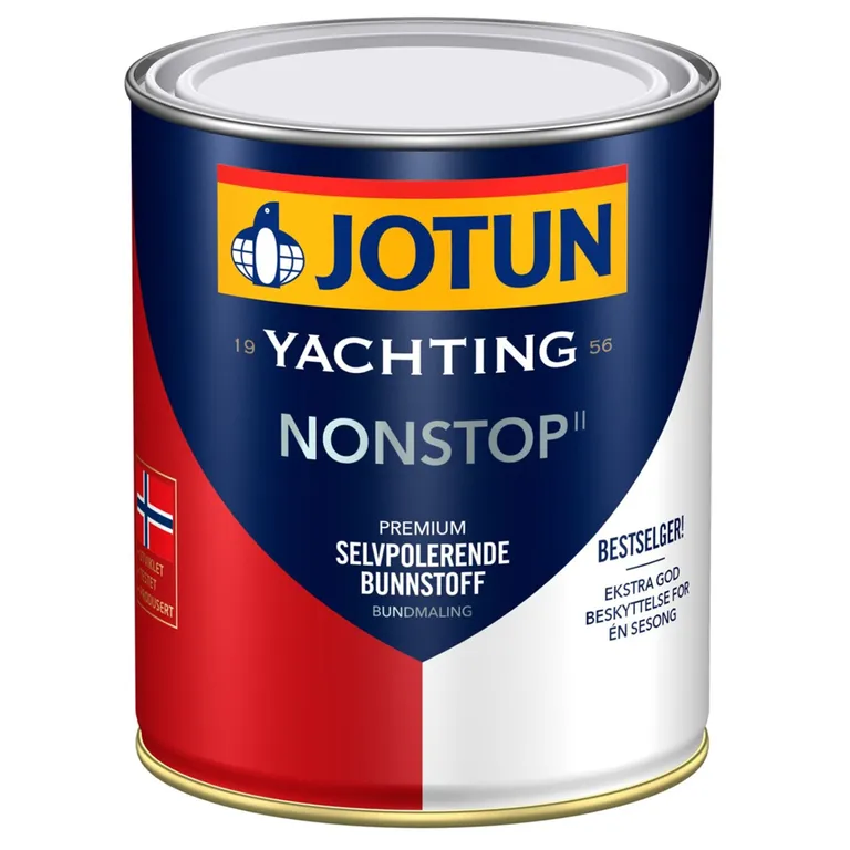 Jotun Nonstop II selvpolerende bunnstoff, Grå, 0,75l