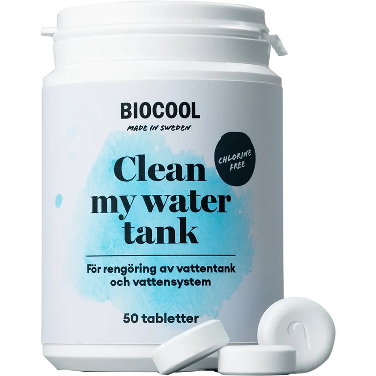 BioCool Clean My Water Tank desinfeksjon til vanntank (50 tabletter)
